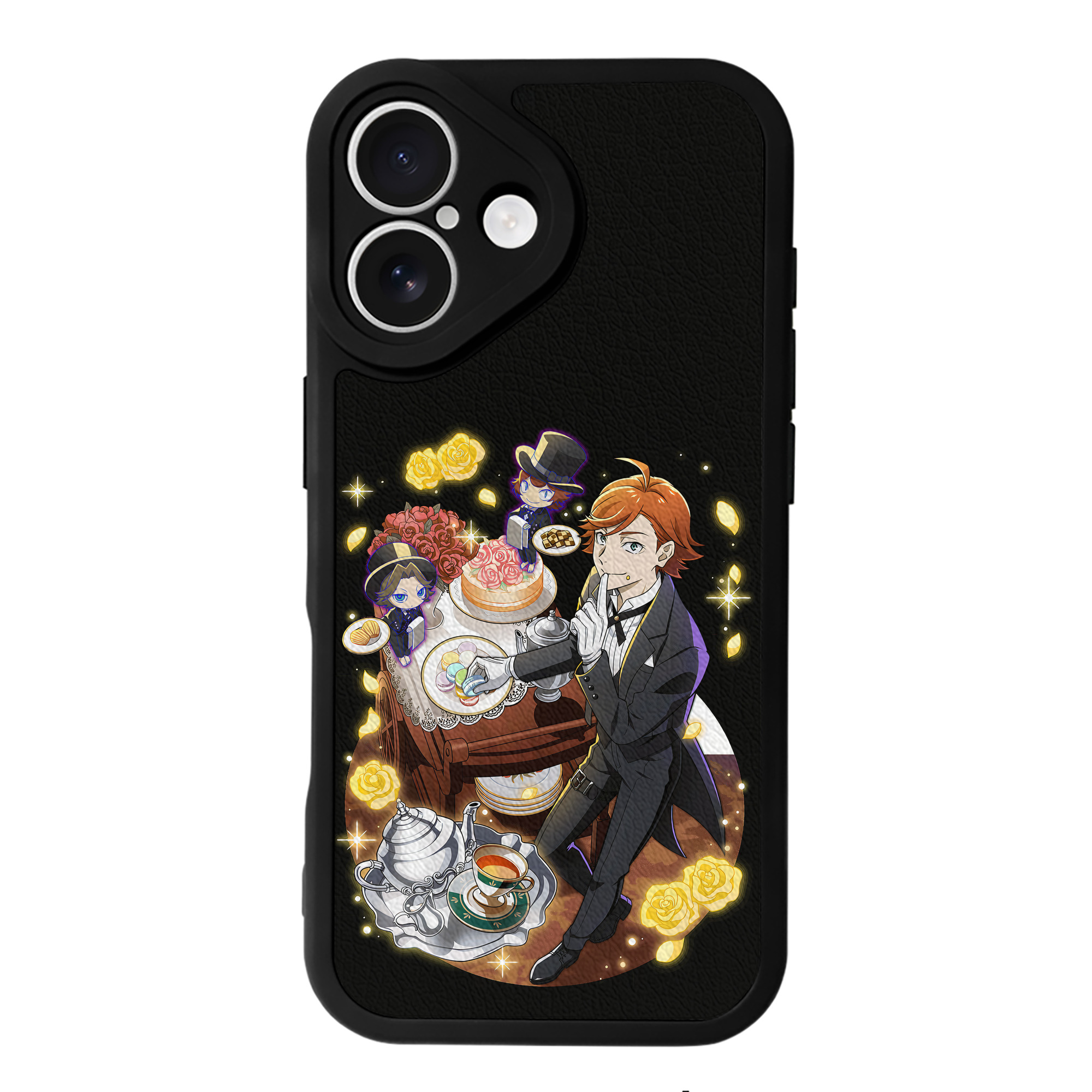 （画像用） 文豪ストレイドッグス Bungo Stray Dogs 【iPhone 16シリーズ対応】シリコンスマホケース（レザー調） 材質：シリコン